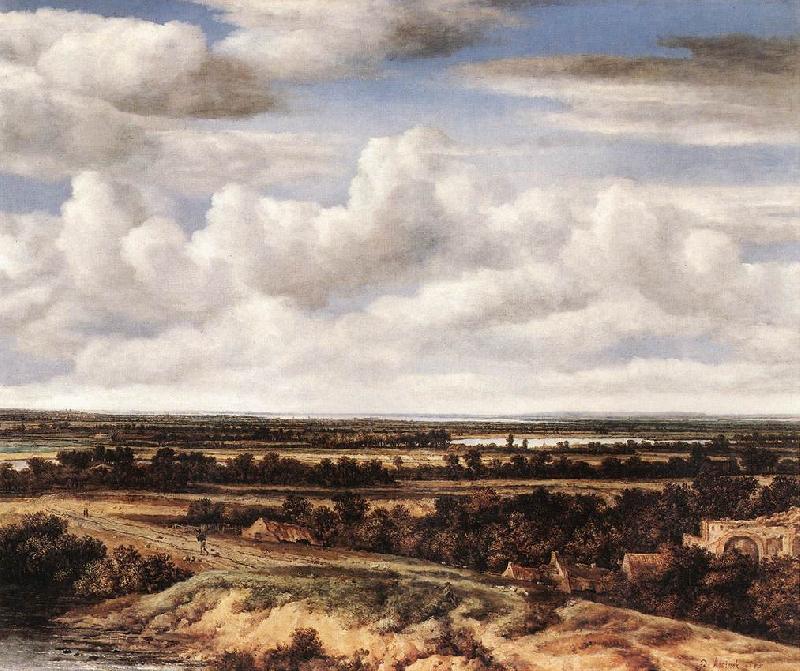 KONINCK, Philips Panorama View of Dunes and a River g Germany oil painting art